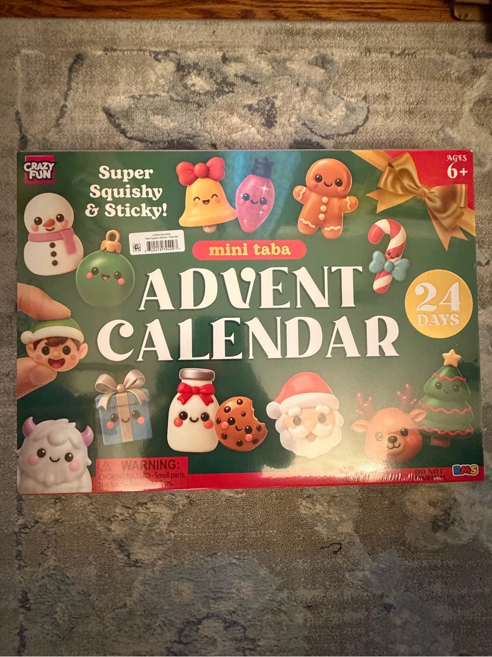 Mini Taba Advent Calendar Kids Squishy Toy Set - Green